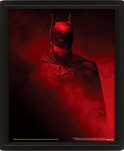 Pyramid International Poster Lenticolare Su Tela Di Batman (Vengeance Design) Poster Olografico 3D 25,4 X 20,3 Cm, Prodotto Ufficiale