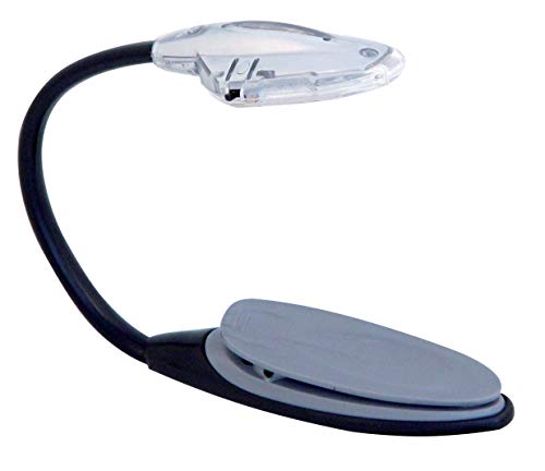 Velamp Goose Lettura, Lampada Clip Con 1 Led, Non Abbagliante, Luce Da Libro Con Pinza Per Lettori Di Notte, E-Reader, Bambino, Kindle, Studio, Letto,