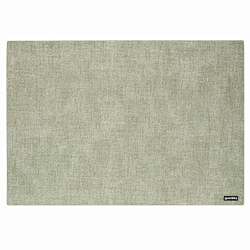 Guzzini - Tiffany, Fabric Tovaglietta Rettangolare Double Face - Verde Menta, 43 X 30 Cm - 22609160