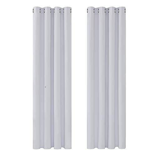 Deconovo Tende Oscuranti Termiche Anti Freddo, Design Moderno Con Occhielli, Tende Per Soggiorno E Camera Da Letto, 132 X 183 Cm (Larghezza X Altezza)