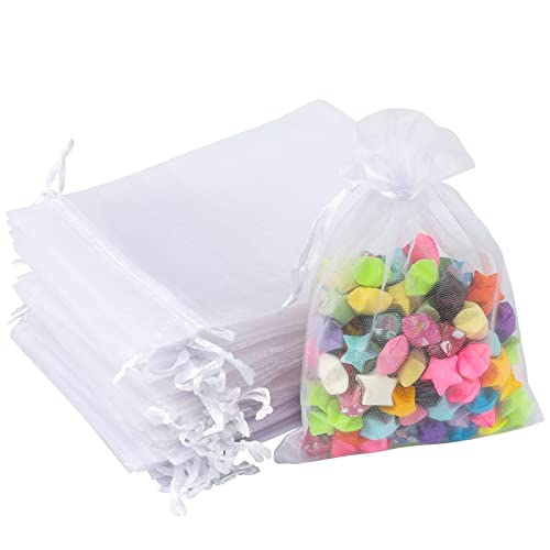 G2Plus 100 Sacchetti In Organza, Sacchetti Regalo In Organza, Sacchetti Per Gioielli, Sacchetti Per Lavanda Per Gioielli, Regalo, Caramelle, Matrimoni