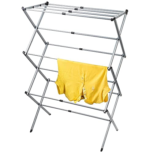 Art Moon Gobi Stendibiancheria Telescopico, Resistente Alla Ruggine, 44-75 X 105 X 37 Cm
