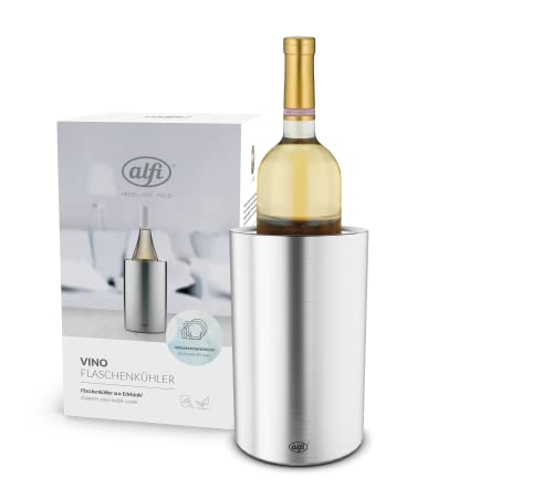 Alfi Vino, Raffredda Bottiglie In Acciaio Da 0,70 A 1L, Vino, Spumante, Tiene Freddo Senza Condensa E Cubetti Di Ghiaccio, Bevande Fredde Fino All'Ult