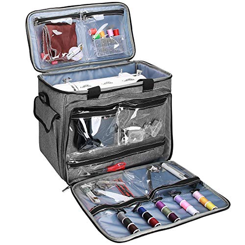 Procase Borsa Per Macchina Da Cucire, Borse Imbottito Da Trasporto Con Tracolla Regolabile E Cinturino A Mano Per Singer, Brother, Uten, Necchi, Juki,