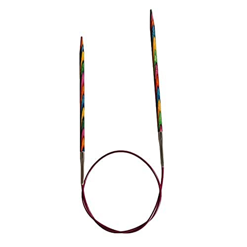 Knitpro Symfonie - Ferri Da Maglia Circolari E Fissi In Legno, 60 Cm 3,75 Mm
