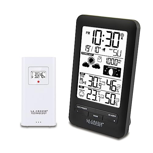 La Crosse Technology Stazione Meteorologica Con Fasi Lunari Ws6210, Colore: Nero