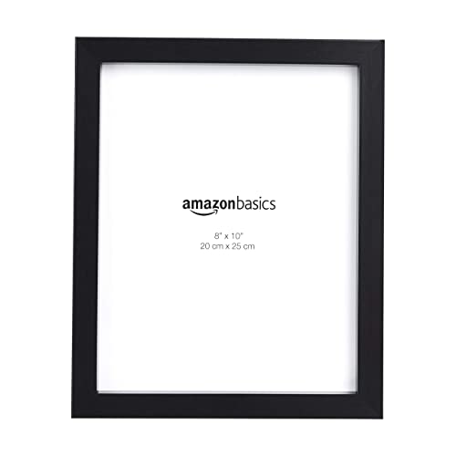 Amazon Basics Rettangolare Cornice Per Foto - 20 X 25 Cm, Confezione Da 2, Nero