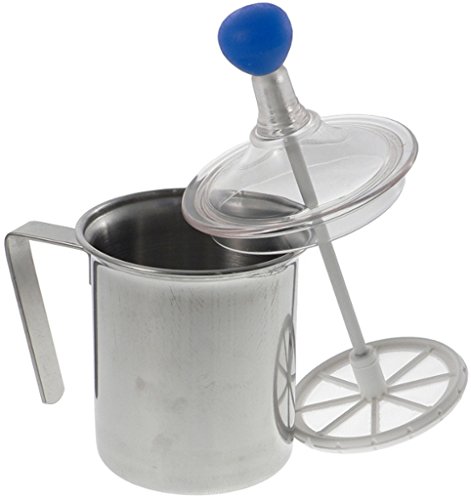 Viscio Trading 74754 Cappuccinatore, Acciaio, Grigio, Set Da 2 Pezzi