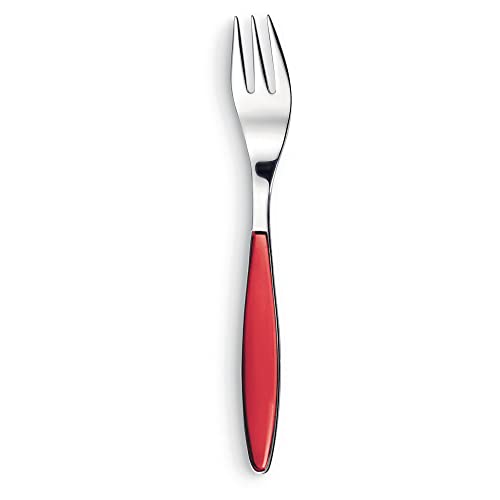 Guzzini Forchetta Dolce Feeling, Rosso Chiaro, 15.5 Cm