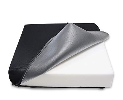 Kmina - Cuscino Antidecubito (42X42X8 Cm), Cuscino Memory Foam, Cuscino Antidecubito Per Sedia A Rotelle, Cuscino Ortopedico, Fodera Traspirante In Te