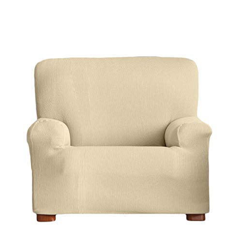 Eysa Italia Ulises Copripoltrona Elastico, Poliestere-Cotone, Beige