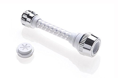 Aquae T307890 Rompigetto Universale Biflex In Plastica, Con Adattatore Maschio-Femmina