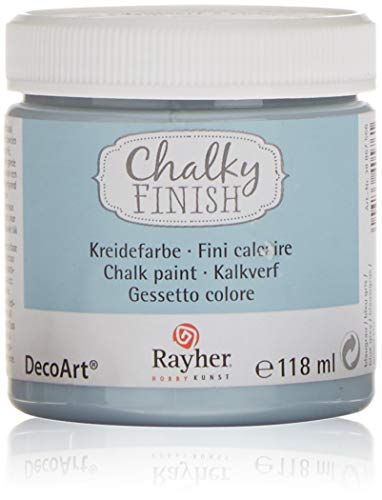Rayher Hobby Chalky Finish Colore In Gesso, Grigio Blu, 118 Ml, 118 Unità