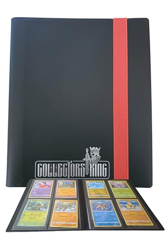 Collectors King Raccoglitore Carte Pokemon - Album Compatibile Per 160 Card Di One Piece Mtg Magic Go Gx Ex, Yugioh, Disney - 4 Tasche X Pagina Da 9.5