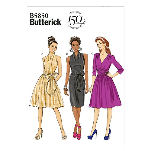 Butterick B5850 - Cartamodello Da Cucito Elegante E Alla Moda (Lingua Inglese) Btk 5850 B5 (8-16) Deu. Gr. 34-42