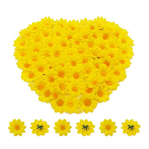 Fiori Margherite 100 Pezzi Fiori Finti Bomboniere Fiore Artificiale Corolla In Seta Per Pasqua Tavola Cofano Matrimonio Festa Cerimonia Decorazione 38