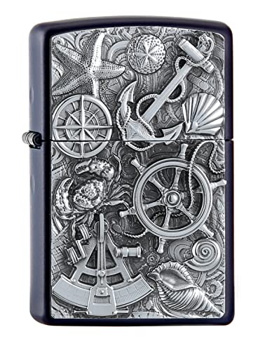 Zippo Accendino, Blu Navy Opaco, Taglia Unica
