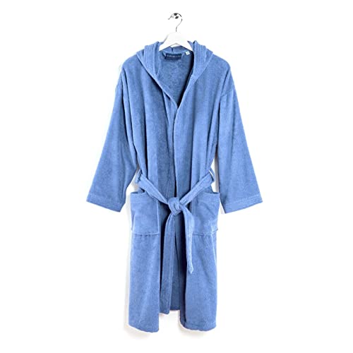 Caleffi - Accappatoio Minorca Unisex Per Bambini 10-12 Anni | Cotone Di Alta Qualità | Massima Assorbenza | Confortevole | Pratico | Lavanda, M-Xxl