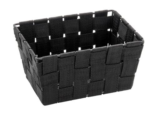 Wenko Cestino Adria Mini Nero Rettangolare - Rettangolare Capacità: 2.178 L, Polipropilene, 19 X 9 X 14 Cm, Nero