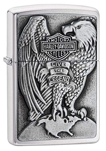 Zippo 200Hd.H231 Harley-Davidson, Accendino, Colore: Argento