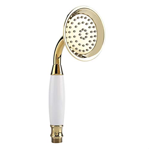Soffione Doccia Portatile, G1 / 2"Oro Non Ostruire Mai Doccia Doccetta Spruzzatore Del Bagno, Spruzzatura Di Ense, Resistente Alla Corrosione Adatto P