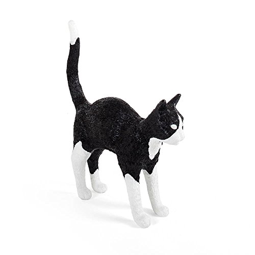 Seletti Jobby The Cat Lamp Black&White Lampada Da Tavolo A Forma Di Gatto Bianca E Nera