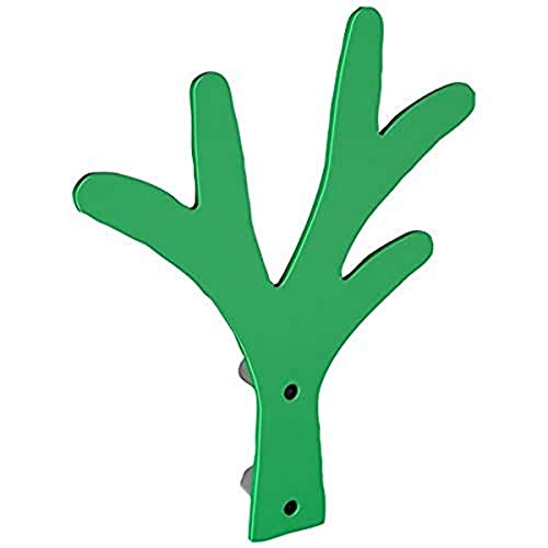 Bolis Italia Appendiabiti Singolo In Acciaio Verniciato, Metallo, Verde, Cm 12