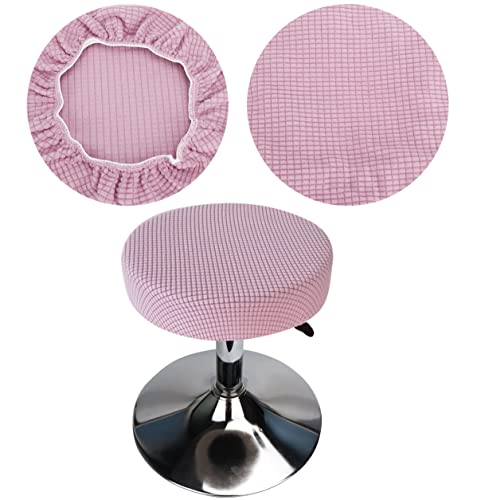 Hualisiji Copri Sgabello Rotondo 30-40Cm Tessuto Di Lusso, Estensibile Ingualcibile Lavabile Antipolvere Morbido E Resistente, Trasforma Gli Sgabelli