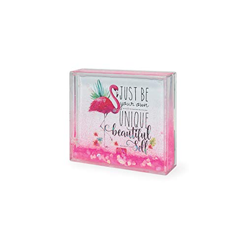 Legami - Portafoto Con Glitter, 11,5X9,5 Cm, In Pc E Liquido, Variante Blue Glitter, Portafoto Da Tavolo, Una Fotografia Sostituibile Inclusa