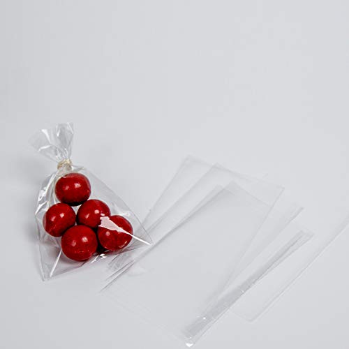 Palucart 6 X 10Cm 200Pz Sacchetti Bustine Sacchettini Cellophane Trasparenti Per Bomboniera Confetti Gioielli
