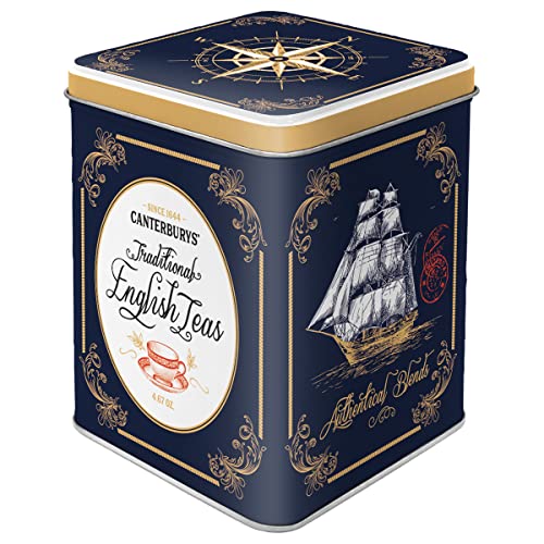 Nostalgic-Art Contenitori Da Tè Retro, Traditional English Teas – Idea Regalo Per La Cucina, Per Tè Sfuso E Bustine Di Tè, Design Vintage, 100 G