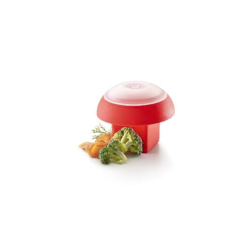 Lékué Ovo - Stampo In Silicone Per Cuocere Uova, Cubico Rosso