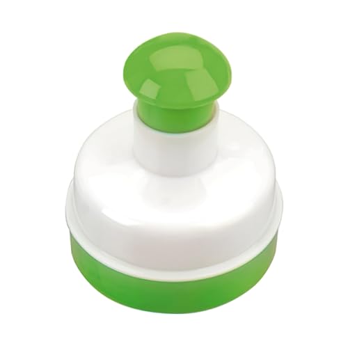 Ibili Molde Hamburguesa-Redondo, Bianco/Verde, 11 X 11 X 10 Cm