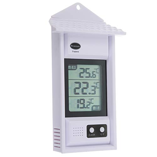 Termometro Digitale Con Temperatura Massima E Minima, Per Serra, Giardino, Veranda, Interni Ed Esterni