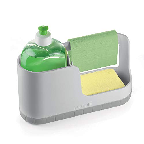 Guzzini Organizzatore Per Lavello Tidy&Clean Kitchen Active Design, Bianco, 24.2 X 8.3 X H13.4 Cm