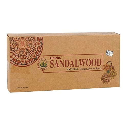 Goloka - Bastoncini Di Incenso, Aroma Masala, In Legno Di Sandalo Biologico