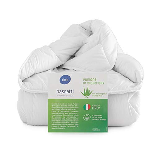 Bassetti - Piumino Bassetti Piumone Anallergico Matrimoniale Aloe 1 Stella