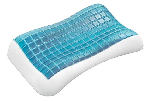 Technogel Cuscino Cervicale Pixel Anatomic Curve (66 Cm X 40 Cm, 9), Tg-Pil-Ec09, Bianco, 66 X 40 X 9