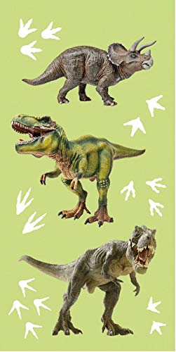 Brandmac Aps - Asciugamano In Cotone A Tema “Dinosauri”, 70 X 140 Cm
