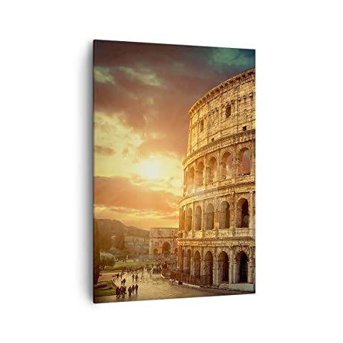 Quadri Moderni Soggiorno Coloseum Roma Architettura Italia Quadro Su Tela Verticale 70X100Cm Stampe Da Parete Camera Da Letto 1 Pezzo Wall Art Canvas