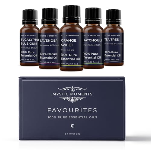 Mystic Moments Mystic Moments - Set Di 5 Oli Essenziali "Favourites", 10 Ml, 100% Puri