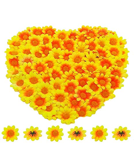 Fiori Margherite 100 Pezzi Fiori Finti Bomboniere Fiore Artificiale Corolla In Seta Per Pasqua Tavola Cofano Matrimonio Festa Cerimonia Decorazione 38