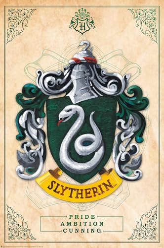 Abystyle - Harry Potter Poster, Slytherin, 91.5 X 61 Cm