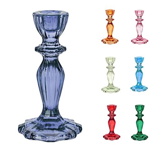 Talking Tables Portacandele In Vetro Blu Navy | Portacandele Conico Decorativo Per Interni O Esterni, Decorazioni Per La Casa, Eleganti Cene, Matrimon