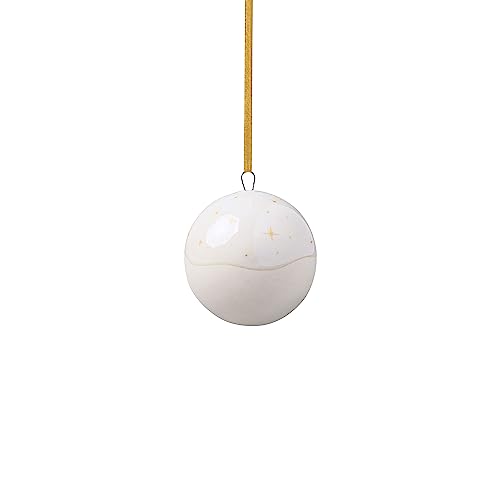 Like, By Villeroy & Boch, Winter Glow Addobbo Pallina, Decorazione Natalizia In Porcellana Premium, Addobbo Per Albero