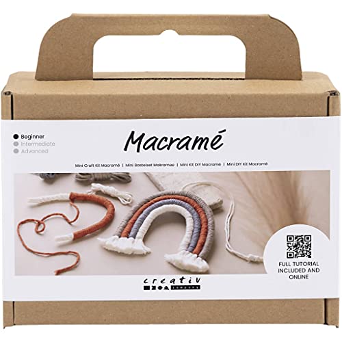 Creativ Company Mini Kit Fai Da Te Macramè, Arcobaleno