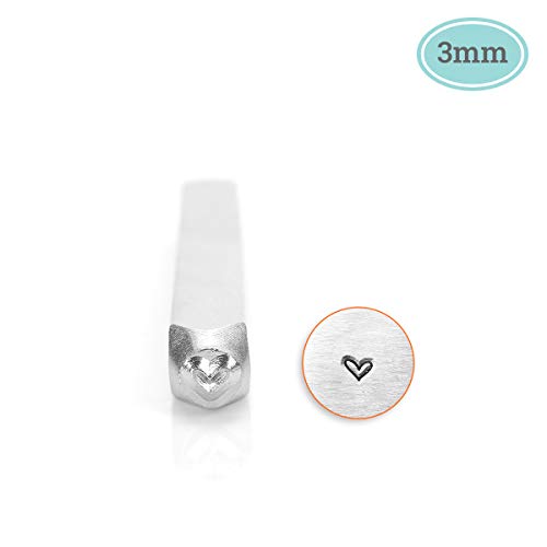 Impressart - Timbro A Forma Di Cuore, 3 Mm
