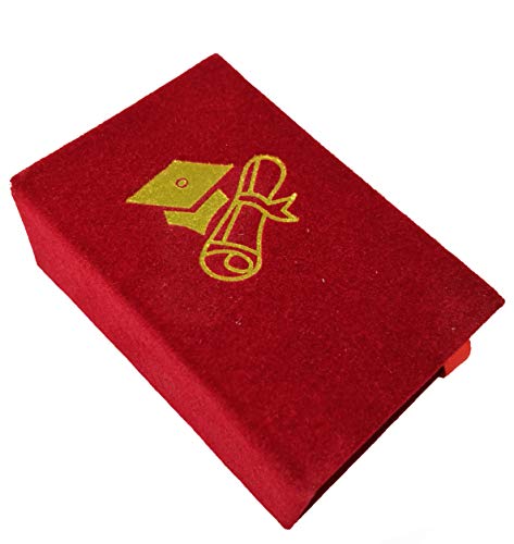 Subitodisponibile Stock 12 Pezzi Scatolina Libro Laurea Rosso Portaconfetti Porta Confetti