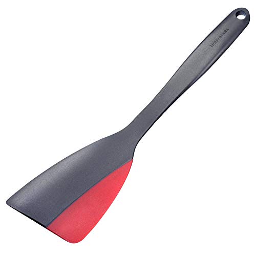 Westmark Spatola Con Lato In Silicone, Lunghezza: 31 Cm, Plastica/Silicone, Flexi, Nero/Rosso, 15702270