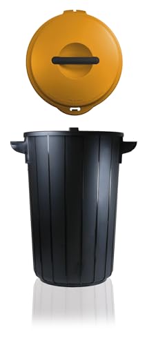 Giòstyle Pattumiera Ecosolution 35 | Capacità 35 L | Giallo | Dotata Di Maniglie | Ideale Per Raccolta Differenziata | Made In Italy